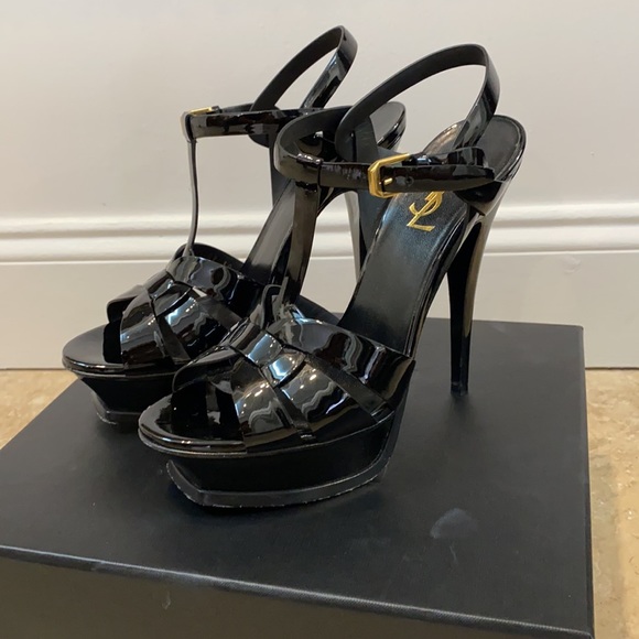 YSL Saint Laurent Tribute platform heels sandals - Picture 2 of 7